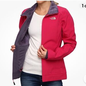 The North Face Jacket Women’s Small Pink Chromium Thermal Full Zip Softshell